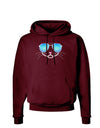 Kyu-T Face - Kattia Cool Sunglasses Dark Hoodie Sweatshirt-Hoodie-TooLoud-Maroon-Small-Davson Sales