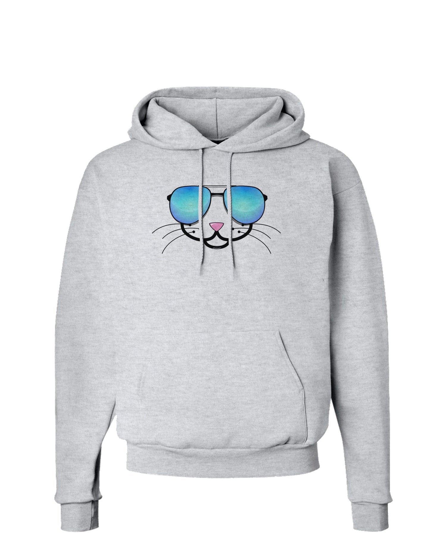 Kyu-T Face - Kattia Cool Sunglasses Hoodie Sweatshirt-Hoodie-TooLoud-AshGray-Small-Davson Sales
