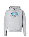 Kyu-T Face - Kattia Cool Sunglasses Hoodie Sweatshirt-Hoodie-TooLoud-AshGray-Small-Davson Sales