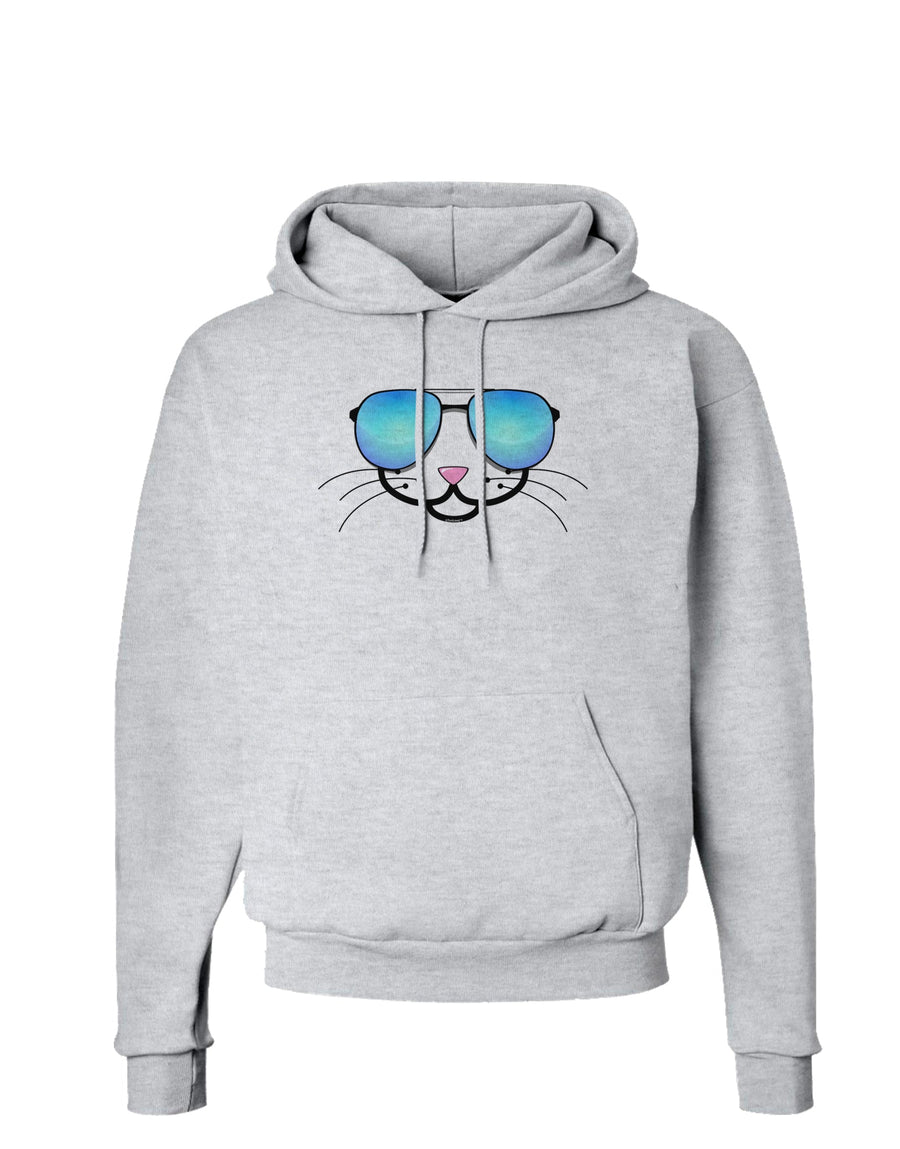 Kyu-T Face - Kattia Cool Sunglasses Hoodie Sweatshirt-Hoodie-TooLoud-White-Small-Davson Sales