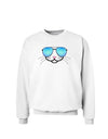 Kyu-T Face - Kattia Cool Sunglasses Sweatshirt-Sweatshirts-TooLoud-White-Small-Davson Sales