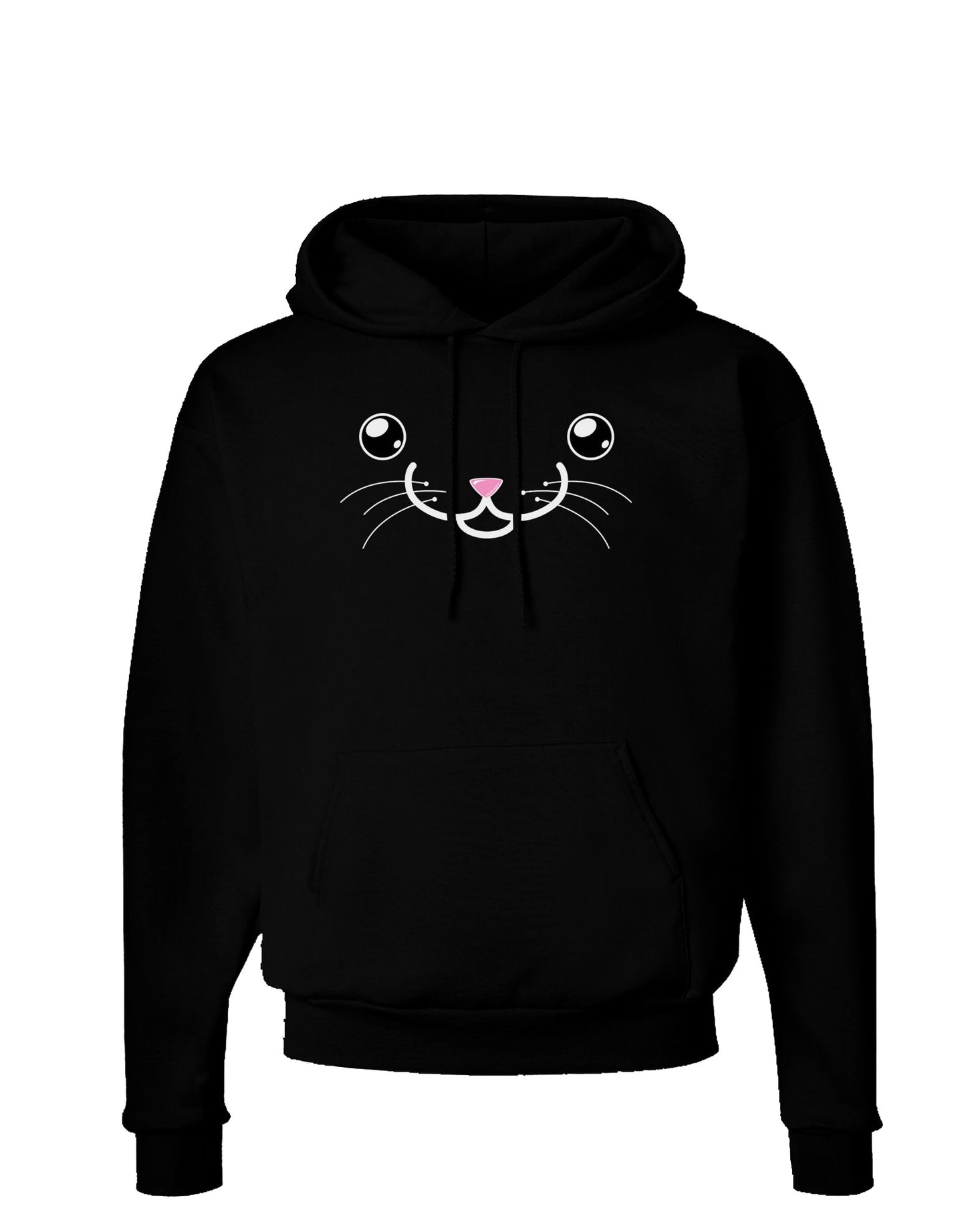 Kyu-T Face - Kattia the kitty cat Dark Hoodie Sweatshirt-Hoodie-TooLoud-Black-Small-Davson Sales