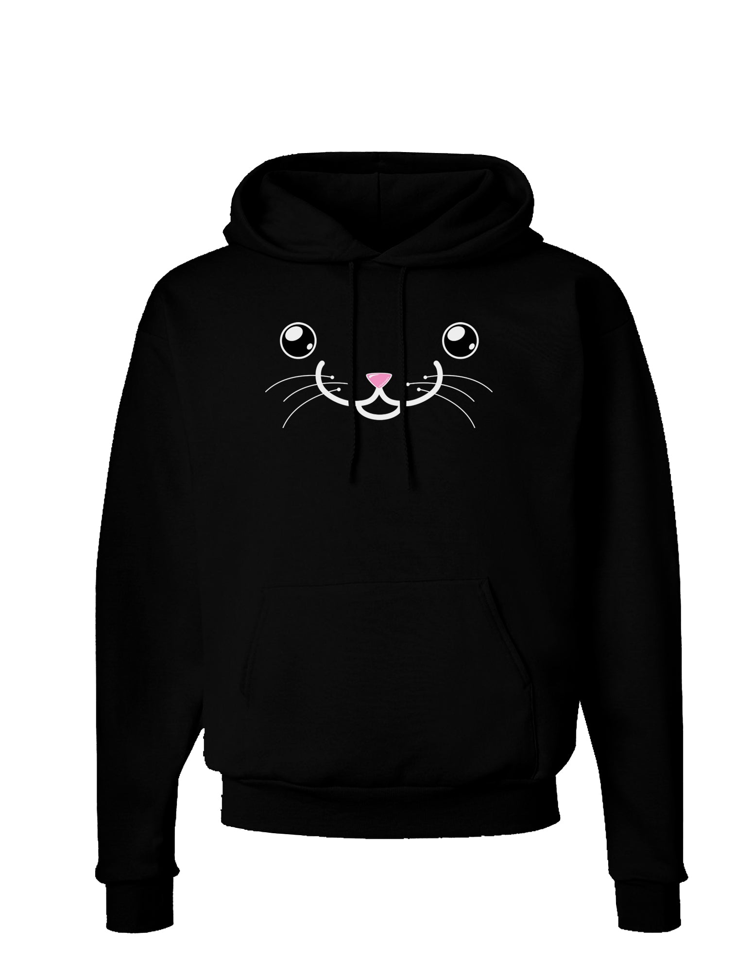 Kyu-T Face - Kattia the kitty cat Dark Hoodie Sweatshirt-Hoodie-TooLoud-Black-Small-Davson Sales