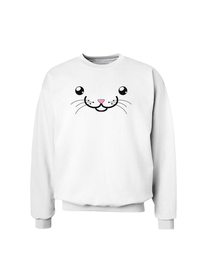 Kyu-T Face - Kattia the kitty cat Sweatshirt-Sweatshirts-TooLoud-White-Small-Davson Sales