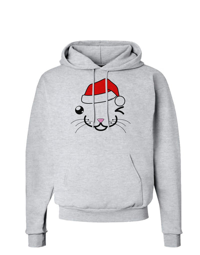 Kyu-T Face Kattio Santa Hat Boy Cat Hoodie Sweatshirt-Hoodie-TooLoud-AshGray-Small-Davson Sales