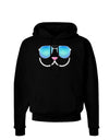 Kyu-T Face - Kawa Cool Sunglasses Dark Hoodie Sweatshirt-Hoodie-TooLoud-Black-Small-Davson Sales