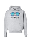 Kyu-T Face - Kawa Cool Sunglasses Hoodie Sweatshirt-Hoodie-TooLoud-AshGray-Small-Davson Sales