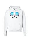 Kyu-T Face - Kawa Cool Sunglasses Hoodie Sweatshirt-Hoodie-TooLoud-White-Small-Davson Sales