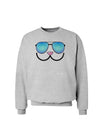 Kyu-T Face - Kawa Cool Sunglasses Sweatshirt-Sweatshirts-TooLoud-AshGray-Small-Davson Sales