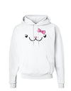 Kyu-T Face - Kawa Cute Girl Animal Hoodie Sweatshirt-Hoodie-TooLoud-White-Small-Davson Sales