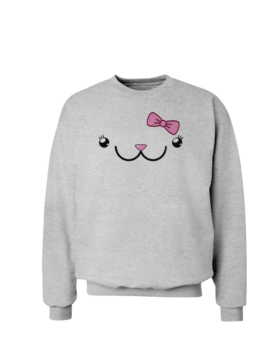 Kyu-T Face - Kawa Cute Girl Animal Sweatshirt-Sweatshirts-TooLoud-White-Small-Davson Sales