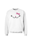 Kyu-T Face - Kawa Cute Girl Animal Sweatshirt-Sweatshirts-TooLoud-White-Small-Davson Sales