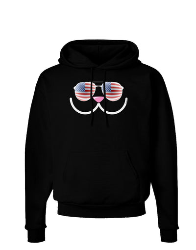 Kyu-T Face - Kawa Patriotic Sunglasses Dark Hoodie Sweatshirt-Hoodie-TooLoud-Black-Small-Davson Sales