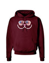 Kyu-T Face - Kawa Patriotic Sunglasses Dark Hoodie Sweatshirt-Hoodie-TooLoud-Maroon-Small-Davson Sales