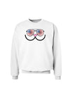 Kyu-T Face - Kawa Patriotic Sunglasses Sweatshirt-Sweatshirts-TooLoud-White-Small-Davson Sales