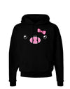 Kyu-T Face - Oinkette Cute Girl Piglet Dark Hoodie Sweatshirt-Hoodie-TooLoud-Black-Small-Davson Sales