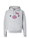 Kyu-T Face - Oinkette Cute Girl Piglet Hoodie Sweatshirt-Hoodie-TooLoud-AshGray-Small-Davson Sales