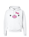 Kyu-T Face - Oinkette Cute Girl Piglet Hoodie Sweatshirt-Hoodie-TooLoud-White-Small-Davson Sales