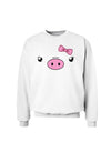 Kyu-T Face - Oinkette Cute Girl Piglet Sweatshirt-Sweatshirts-TooLoud-White-Small-Davson Sales