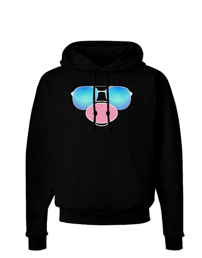 Kyu-T Face - Oinkz Cool Sunglasses Dark Hoodie Sweatshirt-Hoodie-TooLoud-Black-Small-Davson Sales