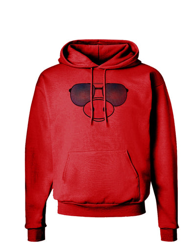 Kyu-T Face - Oinkz Cool Sunglasses Hoodie Sweatshirt-Hoodie-TooLoud-Red-Small-Davson Sales