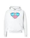 Kyu-T Face - Oinkz Cool Sunglasses Hoodie Sweatshirt-Hoodie-TooLoud-White-Small-Davson Sales