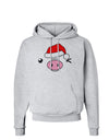 Kyu-T Face Oinkz Santa Hat Boy Pig Hoodie Sweatshirt-Hoodie-TooLoud-AshGray-Small-Davson Sales