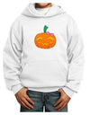 Kyu-T Face Pumpkin Youth Hoodie Pullover Sweatshirt by TooLoud