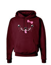 Kyu-T Face - Puppina Cute Girl Puppy Dog Dark Hoodie Sweatshirt-Hoodie-TooLoud-Maroon-Small-Davson Sales