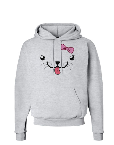 Kyu-T Face - Puppina Cute Girl Puppy Dog Hoodie Sweatshirt-Hoodie-TooLoud-AshGray-Small-Davson Sales