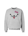 Kyu-T Face - Puppina Cute Girl Puppy Dog Sweatshirt-Sweatshirts-TooLoud-AshGray-Small-Davson Sales