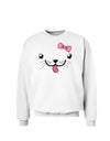 Kyu-T Face - Puppina Cute Girl Puppy Dog Sweatshirt-Sweatshirts-TooLoud-White-Small-Davson Sales