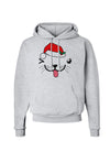 Kyu-T Face Puppina Santa Girl Dog Hoodie Sweatshirt-Hoodie-TooLoud-AshGray-Small-Davson Sales