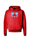 Kyu-T Face - Puppino Cool Sunglasses Dark Hoodie Sweatshirt-Hoodie-TooLoud-Red-Small-Davson Sales