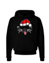 Kyu-T Face Puppino Santa Boy Dog Dark Hoodie Sweatshirt-Hoodie-TooLoud-Black-Small-Davson Sales