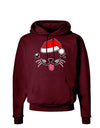 Kyu-T Face Puppino Santa Boy Dog Dark Hoodie Sweatshirt-Hoodie-TooLoud-Maroon-Small-Davson Sales