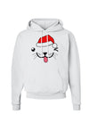 Kyu-T Face Puppino Santa Boy Dog Hoodie Sweatshirt-Hoodie-TooLoud-White-Small-Davson Sales