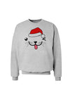 Kyu-T Face Puppino Santa Boy Dog Sweatshirt-Sweatshirt-TooLoud-AshGray-Small-Davson Sales