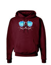 Kyu-T Face - Sealie Cool Sunglasses Dark Hoodie Sweatshirt-Hoodie-TooLoud-Maroon-Small-Davson Sales