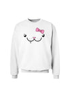 Kyu-T Face - Snagglette Cute Girl Critter Sweatshirt-Sweatshirts-TooLoud-White-Small-Davson Sales