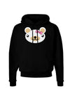 Kyu-T Head - Day Beartholomea Girl Teddy Bear Dark Hoodie Sweatshirt-Hoodie-TooLoud-Black-Small-Davson Sales