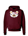 Kyu-T Head - Day Beartholomea Girl Teddy Bear Dark Hoodie Sweatshirt-Hoodie-TooLoud-Maroon-Small-Davson Sales