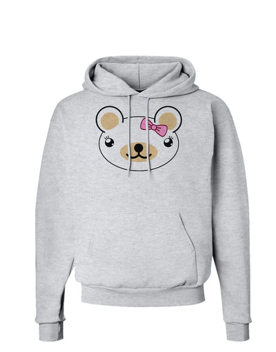 Kyu-T Head - Day Beartholomea Girl Teddy Bear Hoodie Sweatshirt-Hoodie-TooLoud-AshGray-Small-Davson Sales