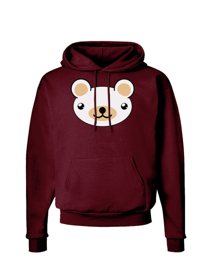 Kyu-T Head - Day Beartholomew Teddy Bear Dark Hoodie Sweatshirt-Hoodie-TooLoud-Maroon-Small-Davson Sales