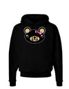 Kyu-T Head - Night Beartholomea Girl Teddy Bear Dark Hoodie Sweatshirt-Hoodie-TooLoud-Black-Small-Davson Sales