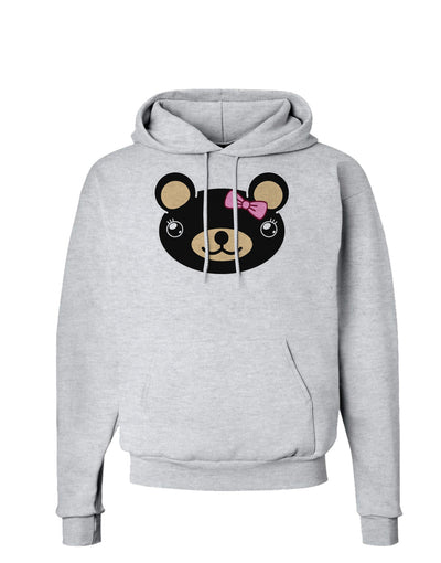 Kyu-T Head - Night Beartholomea Girl Teddy Bear Hoodie Sweatshirt-Hoodie-TooLoud-AshGray-Small-Davson Sales