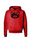 Kyu-T Head - Night Beartholomea Girl Teddy Bear Hoodie Sweatshirt-Hoodie-TooLoud-Red-Small-Davson Sales