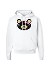 Kyu-T Head - Night Beartholomea Girl Teddy Bear Hoodie Sweatshirt-Hoodie-TooLoud-White-Small-Davson Sales