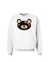 Kyu-T Head - Night Beartholomea Girl Teddy Bear Sweatshirt-Sweatshirts-TooLoud-White-Small-Davson Sales