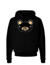 Kyu-T Head - Night Beartholomew Teddy Bear Dark Hoodie Sweatshirt-Hoodie-TooLoud-Black-Small-Davson Sales